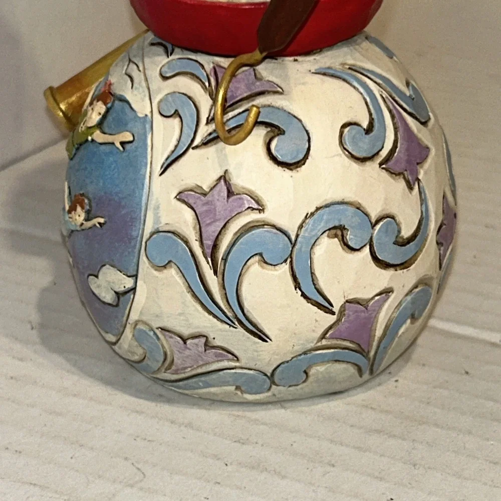 Jim Shore Disney Traditions Snowman - Peter‎ Pan Capt. Hook 4051971 DAMAGE